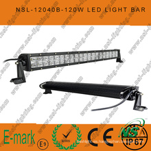 Barra de luz LED de 40 piezas * 3W, barra de luz LED de 21 pulgadas y 120W, barra de luz LED Creee de 3W para camiones